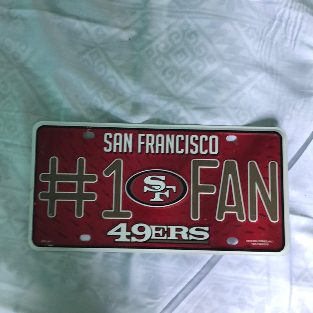 49ers plate